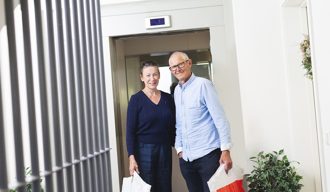 De fleste eldre ønsker å bli boende hjemme lengst mulig. Ofte er det behov for ombygging og heis for at dette skal være mulig. Foto: Nadia Frantsen