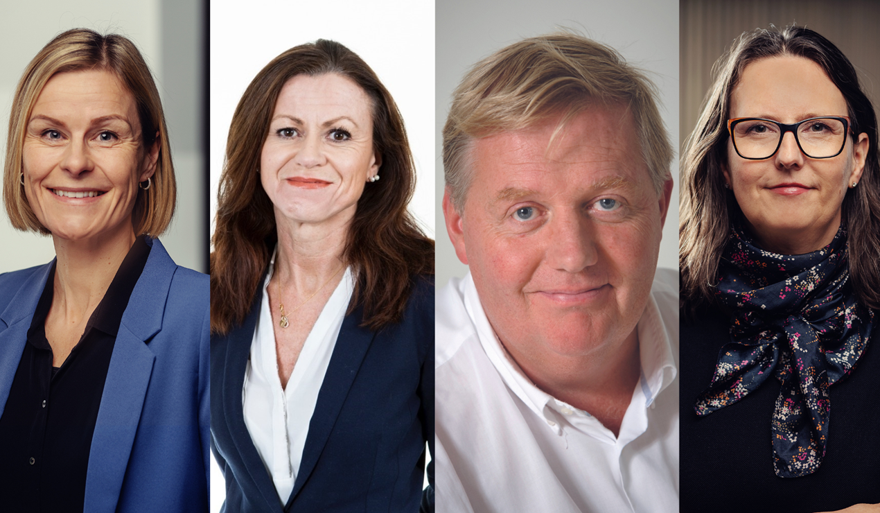 Noen av fjesene du møter under årets Autorisasjonskurs i Krakow. Fra venstre: Kirsti Bakke Aga (NBBL), Torill Volden (Abacus Økonomitjenester), Harald Strandenæs (Advokatfirmaet Strandenæs), Line C. B. Bjerkek (NBBL).