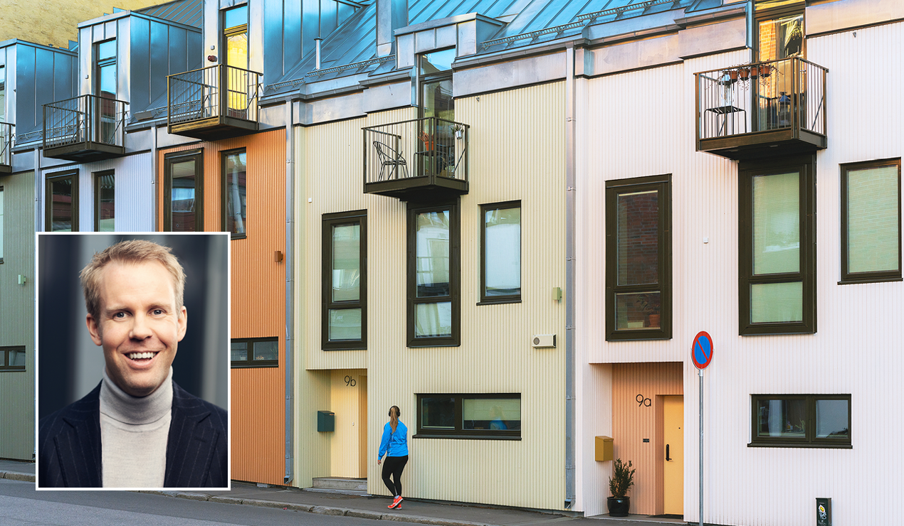 Hele 61 prosent av de spurte i NBBLs boligmarkedsbarometer for februar tror boligprisene vil stige det neste året. Barometeret presenteres av sjeføkonom i NBBL Christian Frengstad Bjerknes. Foto: Nadia Frantsen