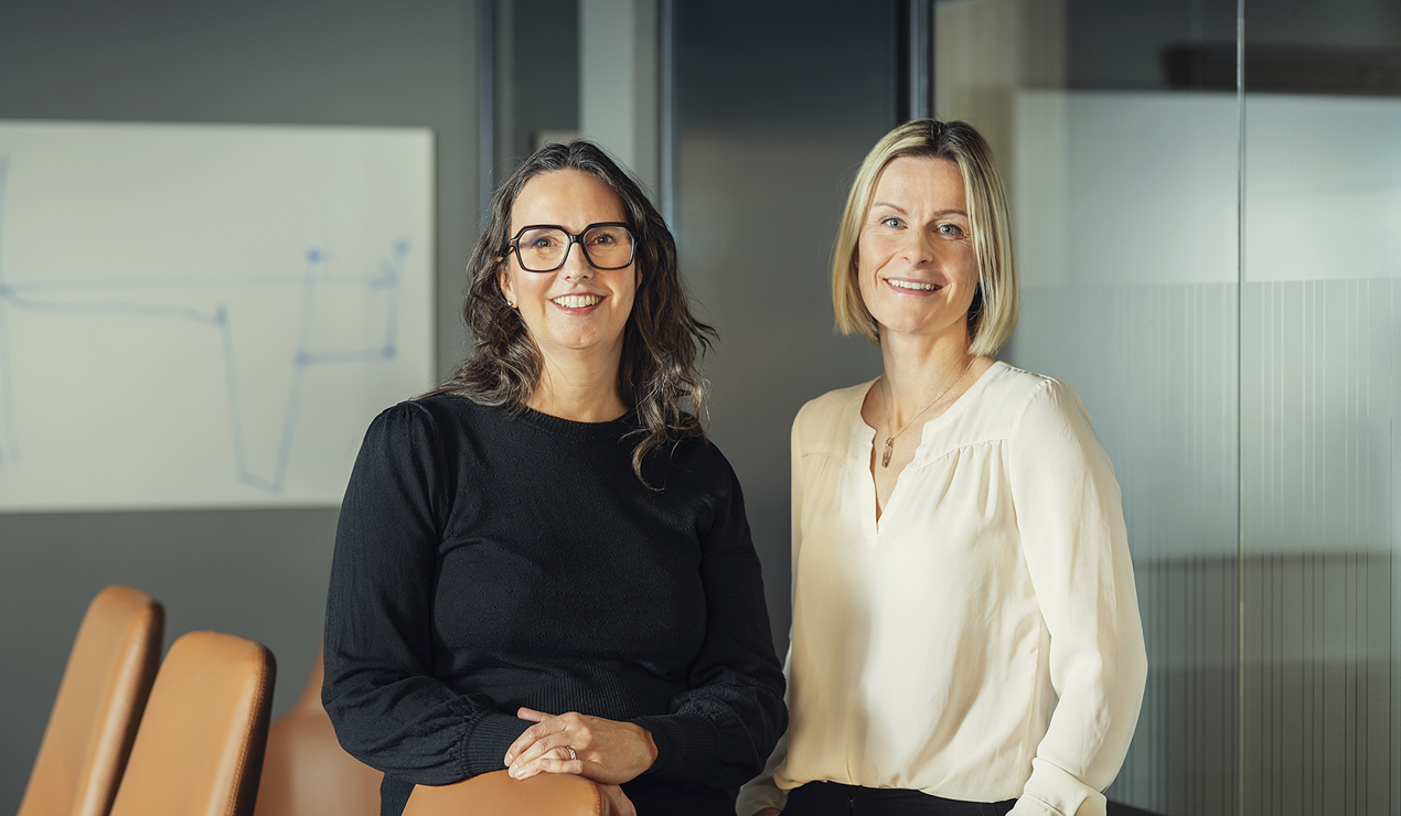 To av advokatkontorets medlemmer, hhv. Line Bjerkek og Kirsti Aga,  i NBBL skal bidra inn i programmet på årets Autorisasjonskurs i Berlin. Foto: Nadia Frantsen