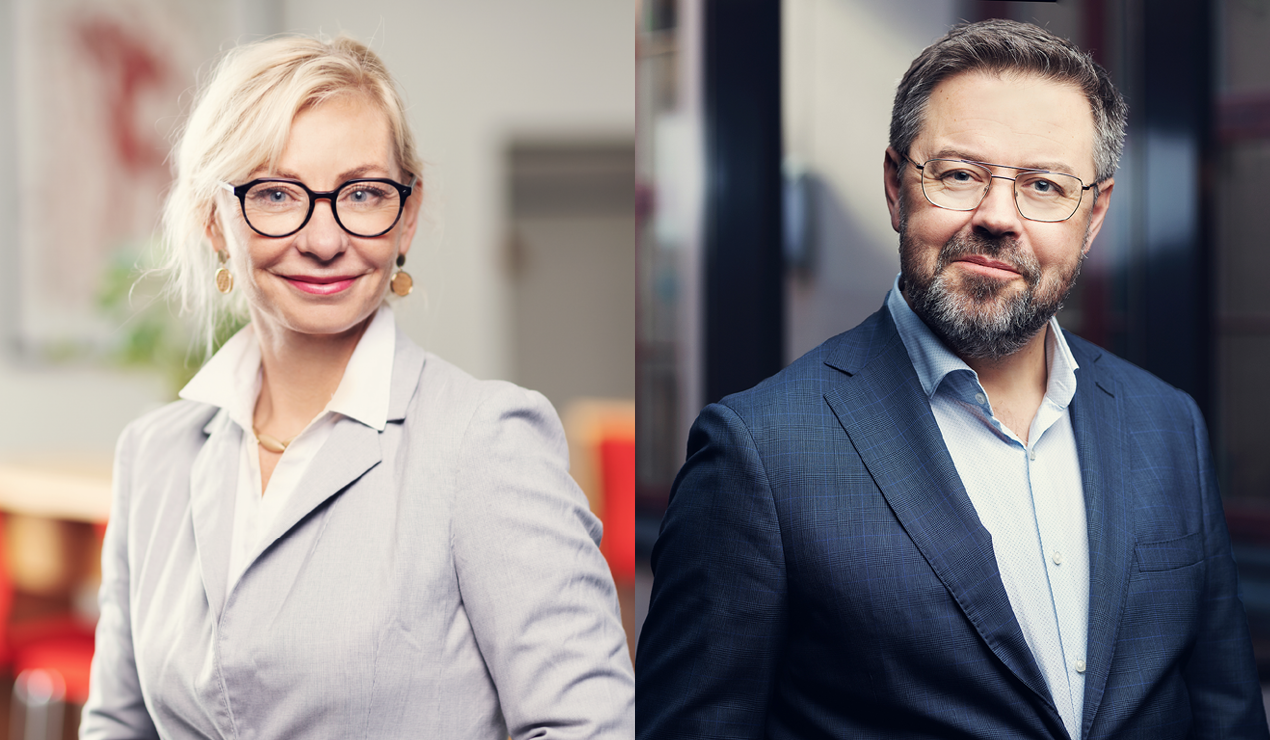Laila Marie Bendiksen, advokat og Christian-Marius Stryken, avdelingsdirektør for interessepolitikk og jus i NBBL.Foto: Nadia Frantsen