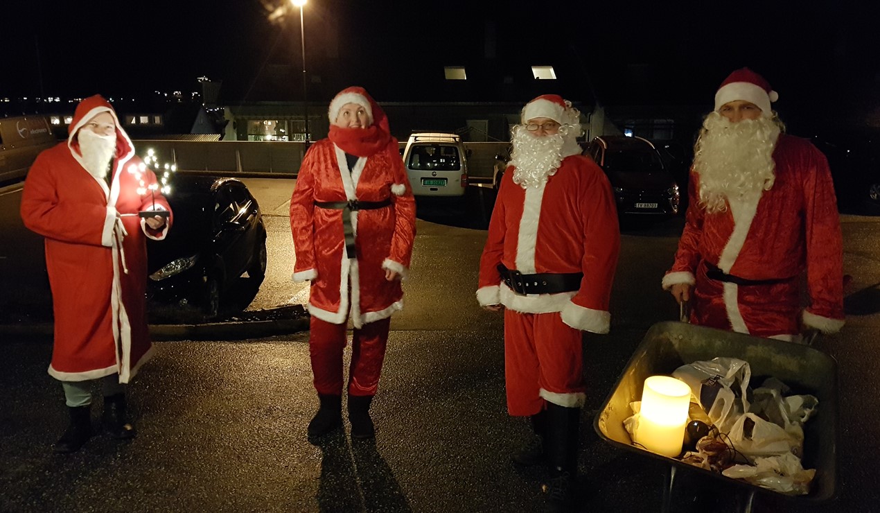BOB ville lyse opp den mørke tida og spre glede og julestemning blant beboere. Her fra Kjørslemøbakkane borettslag i Førde, som var ett av borettslagene som fikk tilskudd til julehygge. Foto: Kjørslemøbakkane borettslag