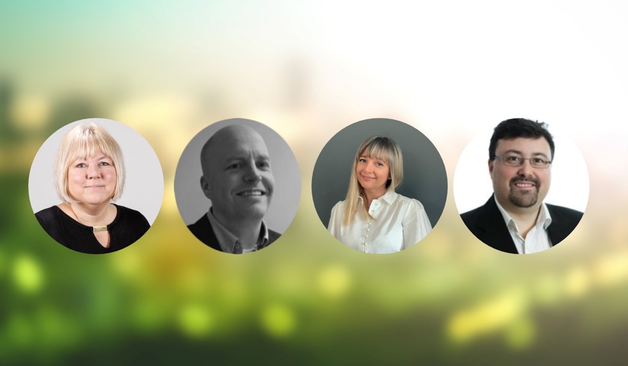 Arbeidsgruppen, fra venstre: Liv Kristin Andersen, Avdelingsleder regnskap NBBO, Egil Havre, Regnskapssjef i OBOS, Anja Davidsen, Fagansvarlig regnskap BORI og Kenneth Lund Larsen, Økonomisjef i Vestbo.