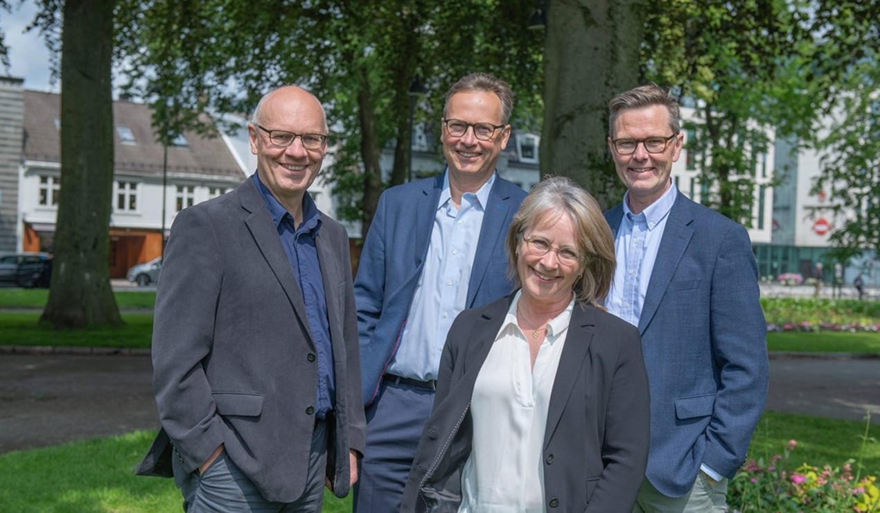 Fra venstre: Per Selås, Jon Duus, Anne Wenche Emblem, Kristian Råmunddal, Foto: Eirik Andresen