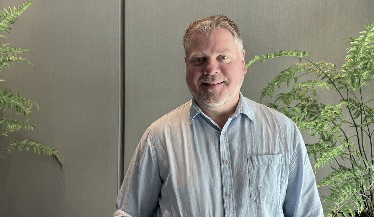 Allerede i sin andre uke i stillingen møtte Lars Stenstad på NBBLs Landsmøte. Foto: NBBL