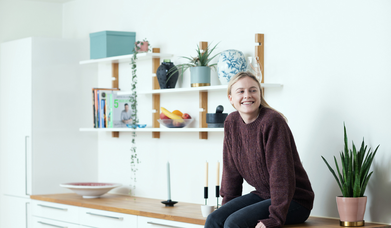 Særleg i dei store byane, kan dei som får hjelp heimanfrå ha ein stor fordel på bustadmarknaden. Foto: Nadia Frantsen. 