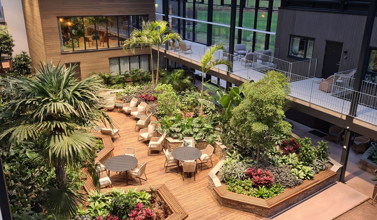 TOBB planlegger nå et prosjekt hvor man kan treffe naboer i grønne omgivelser. Foto: Ole Petter Hobbesland, Signaturhagen