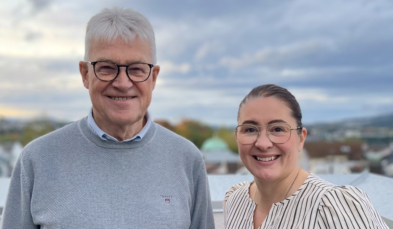 Kjell Ove Tvinnereim og Anne Tilly Aas, styreledere i Skien Boligbyggelag og Porsgrunn Bamble Borgestad Boligbyggelag