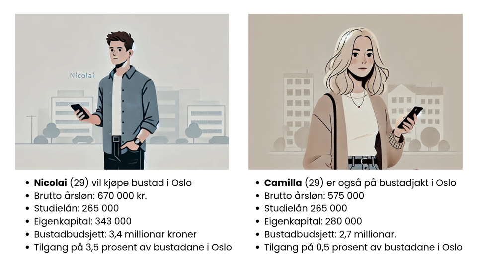 Nikolai Og Camilla, Eksempel Førstegangskjøpere