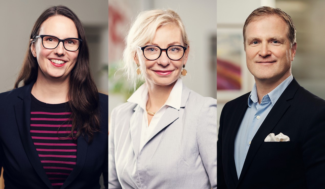 Advokatene i NBBL: Line C.B. Bjerkek, Laila Marie Bendiksen og Lars Grøndal. Foto: Nadia Frantsen